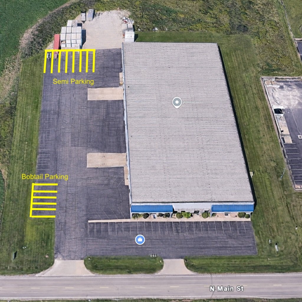 Aerial View - Parking Lot with lines